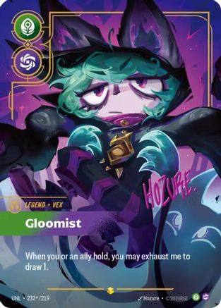 Vex - Gloomist (Signature) (232*/219) - Unleashed Foil - Unleashed - Card Brawlers | Quebec | Canada |