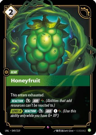 Honeyfruit (049/219) - Unleashed Foil - Unleashed - Card Brawlers | Quebec | Canada |