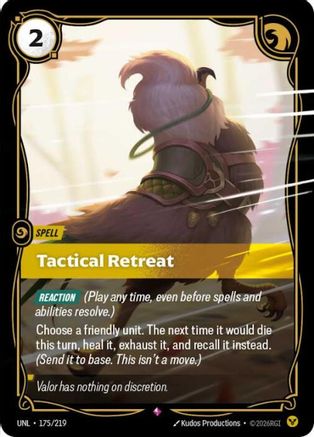 Tactical Retreat (175/219) - Unleashed Foil - Unleashed - Card Brawlers | Quebec | Canada |