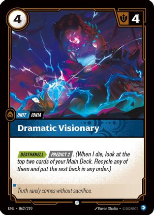 Dramatic Visionary (062/219) - Unleashed Foil - Unleashed - Card Brawlers | Quebec | Canada |