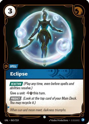 Eclipse (063/219) - Unleashed - Unleashed - Card Brawlers | Quebec | Canada |