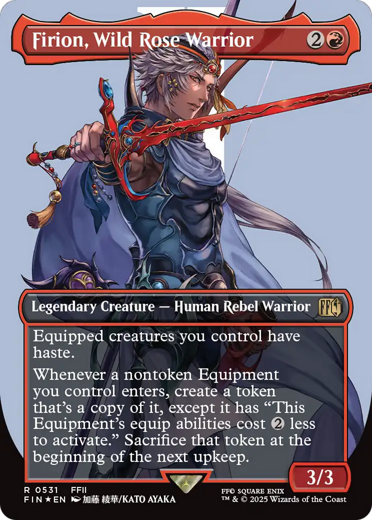 Firion, Wild Rose Warrior (Borderless) (Surge Foil) [FINAL FANTASY] - Magic: The Gathering - Card Brawlers | Quebec | Canada |