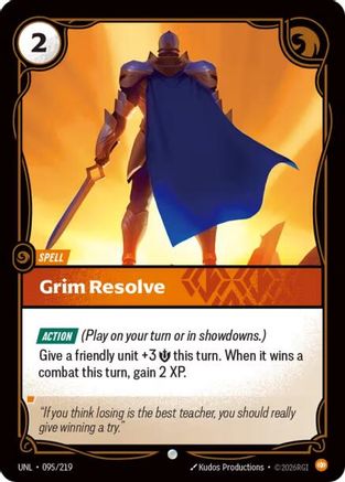 Grim Resolve (095/219) - Unleashed - Unleashed - Card Brawlers | Quebec | Canada |