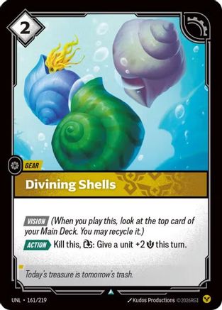 Divining Shells (161/219) - Unleashed Foil - Unleashed - Card Brawlers | Quebec | Canada |