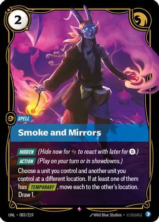 Smoke and Mirrors (083/219) - Unleashed Foil - Unleashed - Card Brawlers | Quebec | Canada |