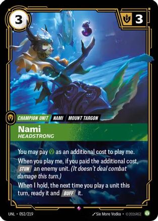 Nami - Headstrong (052/219) - Unleashed Foil - Unleashed - Card Brawlers | Quebec | Canada |