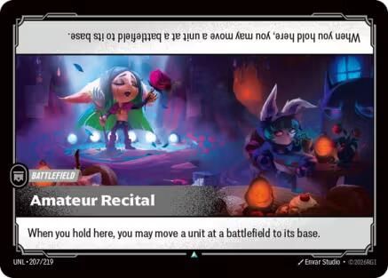 Amateur Recital (207/219) - Unleashed Foil - Unleashed - Card Brawlers | Quebec | Canada |