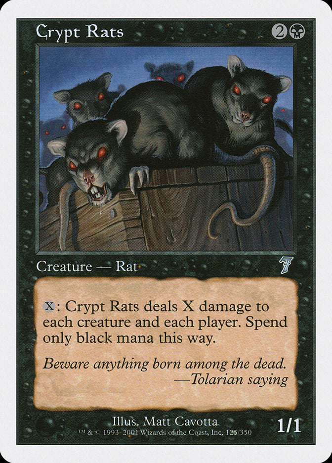 Crypt Rats [Seventh Edition] - Magic: The Gathering - Card Brawlers | Quebec | Canada |