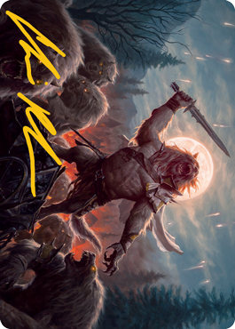 Tovolar, the Midnight Scourge 1 Art Card (Gold-Stamped Signature) [Innistrad: Midnight Hunt Art Series] - Magic: The Gathering - Card Brawlers | Quebec | Canada |