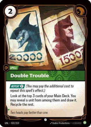 Double Trouble (032/219) - Unleashed - Unleashed - Card Brawlers | Quebec | Canada |