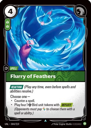 Flurry of Feathers (044/219) - Unleashed - Unleashed - Card Brawlers | Quebec | Canada |