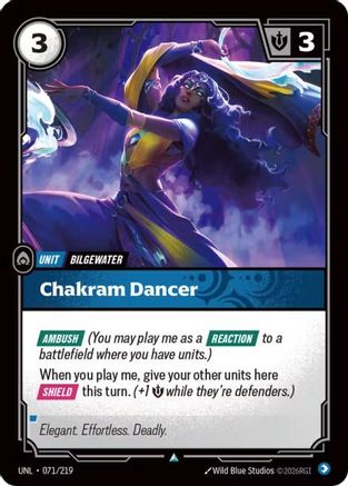 Chakram Dancer (071/219) - Unleashed Foil - Unleashed - Card Brawlers | Quebec | Canada |