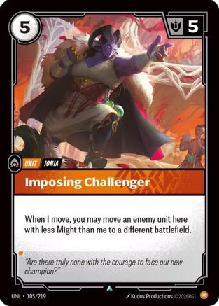 Imposing Challenger (105/219) - Unleashed Foil - Unleashed - Card Brawlers | Quebec | Canada |