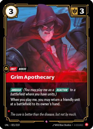 Grim Apothecary (021/219) - Unleashed Foil - Unleashed - Card Brawlers | Quebec | Canada |
