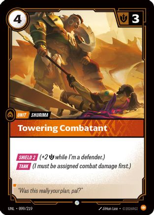 Towering Combatant (099/219) - Unleashed Foil - Unleashed - Card Brawlers | Quebec | Canada |