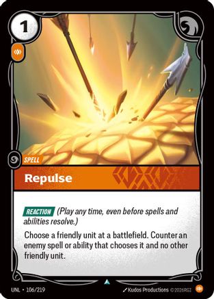Repulse (106/219) - Unleashed Foil - Unleashed - Card Brawlers | Quebec | Canada |