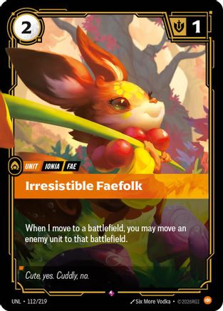 Irresistible Faefolk (112/219) - Unleashed Foil - Unleashed - Card Brawlers | Quebec | Canada |