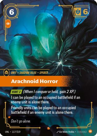 Arachnoid Horror (117/219) - Unleashed Foil - Unleashed - Card Brawlers | Quebec | Canada |