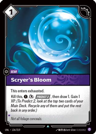 Scryer's Bloom (136/219) - Unleashed - Unleashed - Card Brawlers | Quebec | Canada |