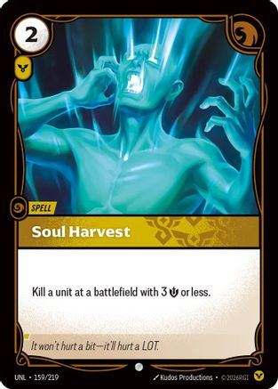 Soul Harvest (159/219) - Unleashed Foil - Unleashed - Card Brawlers | Quebec | Canada |