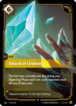Shard of Undoing (174/219) - Unleashed Foil - Unleashed - Card Brawlers | Quebec | Canada |