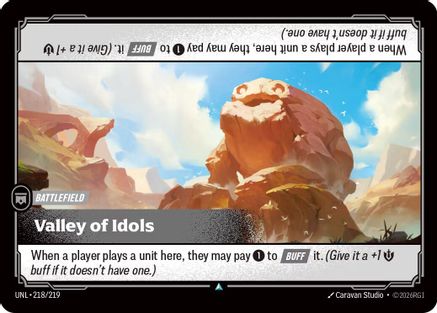 Valley of Idols (218/219) - Unleashed Foil - Unleashed - Card Brawlers | Quebec | Canada |