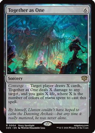 Together as One (SOS-004) - Secrets of Strixhaven Foil - Secrets of Strixhaven - Card Brawlers | Quebec | Canada |