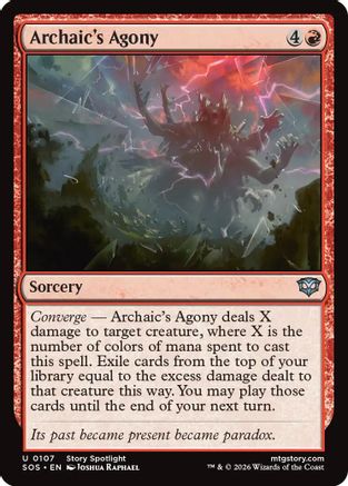 Archaic's Agony (SOS-107) - Secrets of Strixhaven Foil - Secrets of Strixhaven - Card Brawlers | Quebec | Canada |