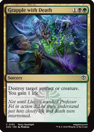 Grapple with Death (SOS-192) - Secrets of Strixhaven Foil - Secrets of Strixhaven - Card Brawlers | Quebec | Canada |