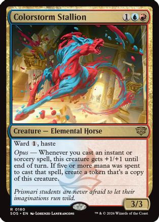 Colorstorm Stallion (SOS-180) - Secrets of Strixhaven - Secrets of Strixhaven - Card Brawlers | Quebec | Canada |