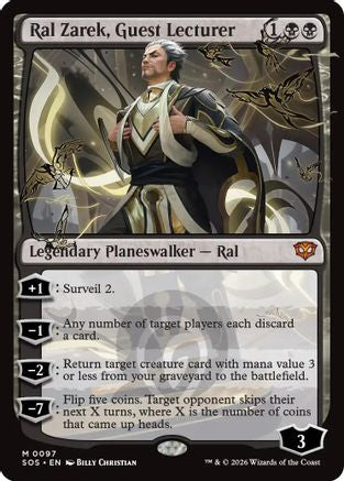 Ral Zarek, Guest Lecturer (SOS-097) - Secrets of Strixhaven Foil - Secrets of Strixhaven - Card Brawlers | Quebec | Canada |