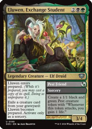 Lluwen, Exchange Student (SOS-199) - Secrets of Strixhaven - Secrets of Strixhaven - Card Brawlers | Quebec | Canada |