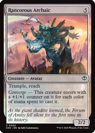 Rancorous Archaic (SOS-002) - Secrets of Strixhaven Foil - Secrets of Strixhaven - Card Brawlers | Quebec | Canada |