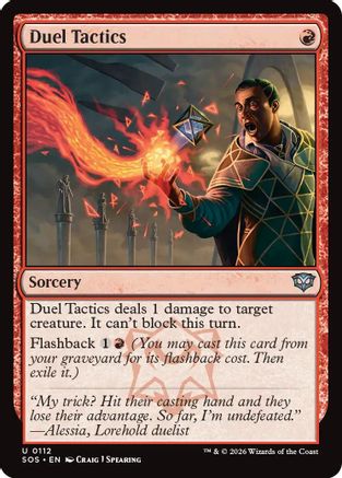 Duel Tactics (SOS-112) - Secrets of Strixhaven Foil - Secrets of Strixhaven - Card Brawlers | Quebec | Canada |