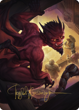 Nefarious Imp Art Card (Gold-Stamped Signature) [Commander Legends: Battle for Baldur's Gate Art Series] - Magic: The Gathering - Card Brawlers | Quebec | Canada |