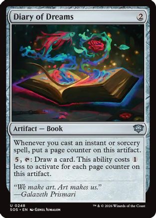 Diary of Dreams (SOS-248) - Secrets of Strixhaven - Secrets of Strixhaven - Card Brawlers | Quebec | Canada |