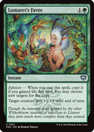 Lumaret's Favor (SOS-153) - Secrets of Strixhaven - Secrets of Strixhaven - Card Brawlers | Quebec | Canada |