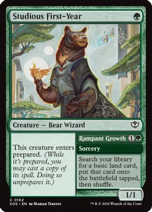 Studious First-Year (SOS-162) - Secrets of Strixhaven Foil - Secrets of Strixhaven - Card Brawlers | Quebec | Canada |