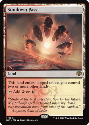 Sundown Pass (SOS-264) - Secrets of Strixhaven Foil - Secrets of Strixhaven - Card Brawlers | Quebec | Canada |