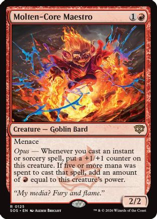Molten-Core Maestro (SOS-125) - Secrets of Strixhaven Foil - Secrets of Strixhaven - Card Brawlers | Quebec | Canada |
