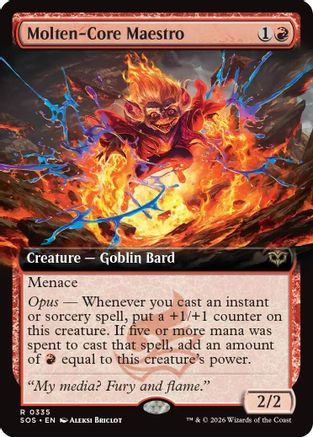 Molten-Core Maestro (Extended Art) (SOS-335) - Secrets of Strixhaven Foil - Secrets of Strixhaven - Card Brawlers | Quebec | Canada |