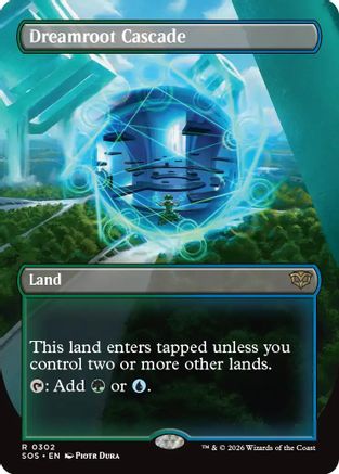 Dreamroot Cascade (Borderless) (SOS-302) - Secrets of Strixhaven Foil - Secrets of Strixhaven - Card Brawlers | Quebec | Canada |