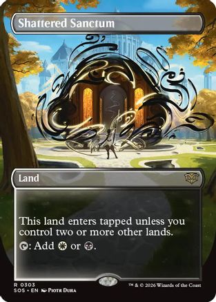 Shattered Sanctum (Borderless) (SOS-303) - Secrets of Strixhaven Foil - Secrets of Strixhaven - Card Brawlers | Quebec | Canada |