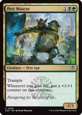 Pest Mascot (SOS-209) - Secrets of Strixhaven Foil - Secrets of Strixhaven - Card Brawlers | Quebec | Canada |