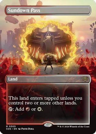 Sundown Pass (Borderless) (SOS-305) - Secrets of Strixhaven Foil - Secrets of Strixhaven - Card Brawlers | Quebec | Canada |