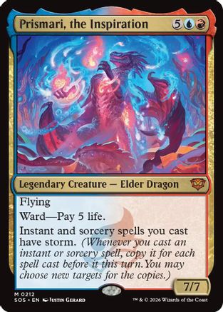 Prismari, the Inspiration (SOS-212) - Secrets of Strixhaven Foil - Secrets of Strixhaven - Card Brawlers | Quebec | Canada |