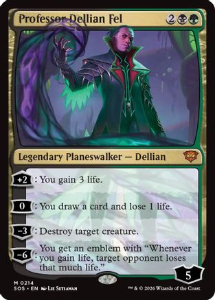 Professor Dellian Fel (SOS-214) - Secrets of Strixhaven - Secrets of Strixhaven - Card Brawlers | Quebec | Canada |