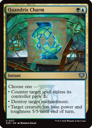Quandrix Charm (SOS-217) - Secrets of Strixhaven Foil - Secrets of Strixhaven - Card Brawlers | Quebec | Canada |