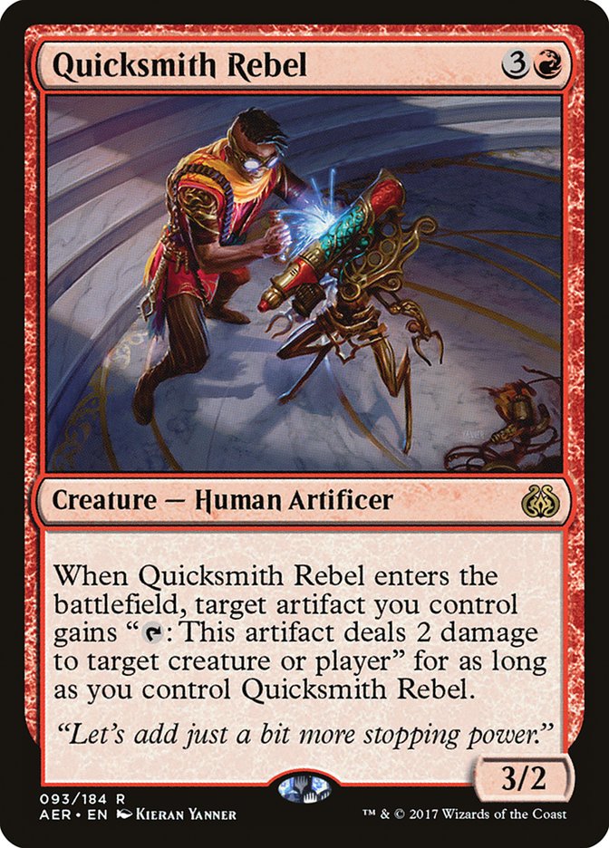 Quicksmith Rebel [Aether Revolt] - Magic: The Gathering - Card Brawlers | Quebec | Canada |