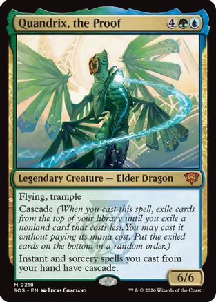 Quandrix, the Proof (SOS-218) - Secrets of Strixhaven Foil - Secrets of Strixhaven - Card Brawlers | Quebec | Canada |